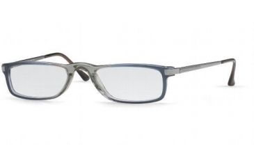 Image of Luxottica Eyeglasses LU3184-M1035-5220 with No Line Progressive Rx Prescription Lenses 52 mm Lens Diameter / Gray Frame