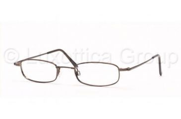 Image of Luxottica Eyeglasses LU6516 with No-Line Progressive Rx Prescription Lenses, Select Frame Color / Lens Diameter Brown Frame / 47 mm Prescription Lenses