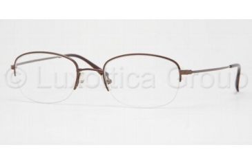 Image of Luxottica LU 6521 Eyeglasses Styles Brown Frame w/Non-Rx 51 mm Diameter Lenses, 3004-5120, Luxottica LU 6521 Eyeglasses Styles Brown Frame w/Non-Rx 51 mm Diameter Lenses