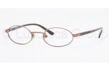 Image of Luxottica LU 6550 Eyeglasses Styles Brown Frame w/Non-Rx 42 mm Diameter Lenses, 3059-4217