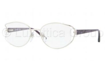 Image of Luxottica LU2301B Progressive Prescription Eyeglasses F244-5118 - Shiny Silver Frame