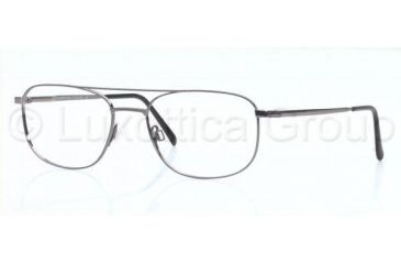 Image of Luxottica Titanium Eyeglasses LC1353T with No-Line Progressive Rx Prescription Lenses 4014-5418 - Gunmetal 