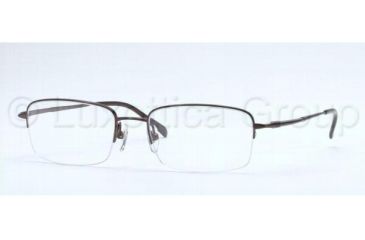 Image of Luxottica Titanium Eyeglasses LC1368T with No-Line Progressive Rx Prescription Lenses 4056-5318 - Dark Brown 