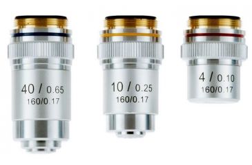 Image of LW Scientific Portable Advanced Student Microscope with 3 Achromat objectives, CREAM EDM-M03A-DALP