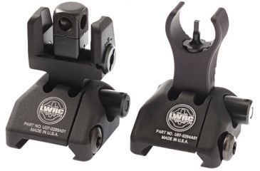 Image of Lwrc Sight Set Folding Skirmish Buis Black Picatinny