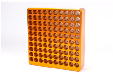Image of Lyman Ammo Checker Block, 9mm, 100 Hole, Brown, 7833036