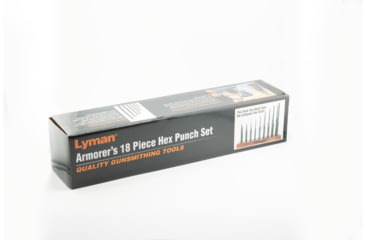 Image of Lyman Armorers 18 Piece Hex Punch Set with Stand, Grey, 7031276