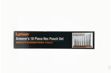 Image of Lyman Armorers 18 Piece Hex Punch Set with Stand, Grey, 7031276