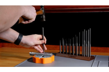 Image of Lyman Armorers 18 Piece Hex Punch Set with Stand, Grey, 7031276