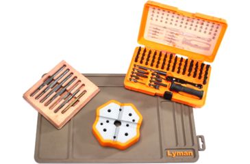 Image of Lyman Deluxe Gunsmith Tool Set - Gun Mat, X-Block, 68 Piece Gunsmith Tool Kit, Gunsmith Punch Set, 7991374