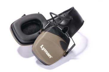 Image of Lyman Electronic Hearing Protection, Flat Dark Earth, 3011
