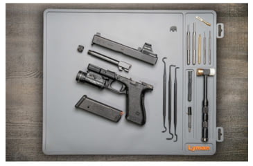 Image of Lyman Essential Armorers Mat - Flat w/ Hang Tag, Grey, 04074