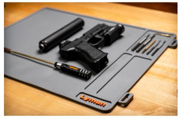 Image of Lyman Essential Armorers Mat - Flat w/ Hang Tag, Grey, 04074