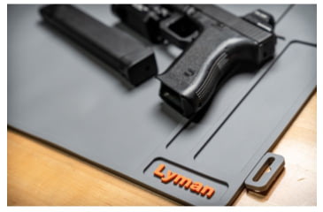 Image of Lyman Essential Armorers Mat - Flat w/ Hang Tag, Grey, 04074