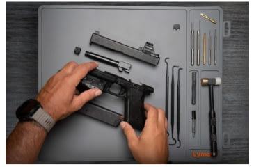 Image of Lyman Essential Armorers Mat - Flat w/ Hang Tag, Grey, 04074