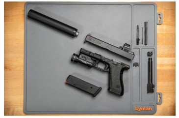 Image of Lyman Essential Armorers Mat - Flat w/ Hang Tag, Grey, 04074