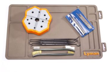 Image of Lyman Pistolsmith Starter Kit - Pistol Punch Set, Gun Mat, X-Block, Pick and Brush Set, 7991370