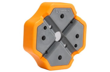 Image of Lyman X-Block Gunsmith Bench Block, Grey/Orange, 04079