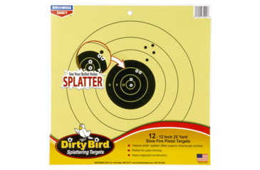 Image of Lynx Defense Dirty Bird 12" 25 Yard Pistol Target 12 Pack, 349CEF49CH