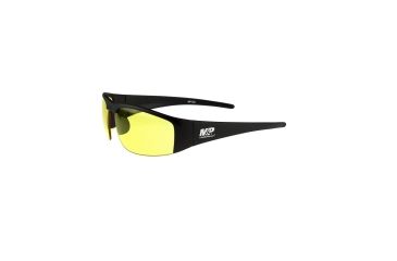 Image of Smith &amp; Wesson 102 Matte Black Half Frame - Amber Anti-Fog Lens, Matte Black, One Size MP102-41C