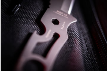 Image of M&amp;P M&amp;P15 Multi-Tool Fixed Blade Knife, 3.3in, Stainless Steel Blade, 4.5in, Stainless Steel Handle, 1122585