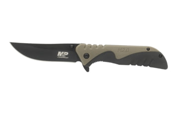 Image of M&amp;P M2.0 Ultra Glide Folding Knife, 3.5in, 8Cr13MoV Steel Blade, 4.5in, Rubber Handle, OD Green, 1100042