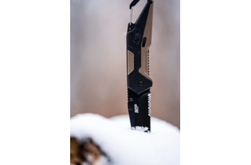 Image of M&amp;P Repo Spring Assist Folding Knife, 3.5in, 8Cr13MoV Stainless Steel Blade, 4.8in, Rubberized Aluminum Handle, 1122579