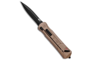 Image of M&amp;P Smith &amp; Wesson M&amp;P OTF Spring Assisted Spear Point Tan 3.5" Black*DISC*, Tan, AUS-8, adult, BHQ-185541