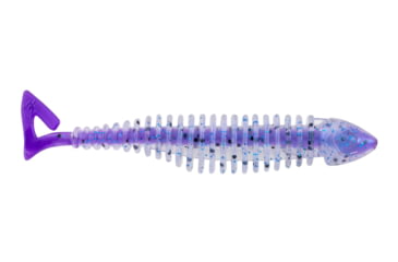 Image of Mace Gaikotsu Ribbed Curl Tail 4in 8pk, Purple Freeze, MTZGKCT4.0PRLPRPL