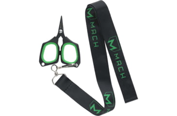 Image of Lew’s MACH 3in Braid Scissors w/ Lanyard, Titanium-coated 420 Stainless Steel, Micro Teeth, MBS3