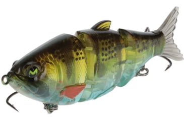 Image of MACH Baits MachShad 90 Swimbait, Slow Sinking Jointed Swimbait, Ghost Perch, 7/16oz, HCMBMS-920, HCMBMS-920