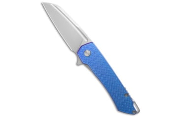 Image of Machinewise MachineWise Mojave Flipper Knife Midnight Fade Mosaic Ti 3.50" SW S90V, Blue/Purple, CPM S90V, adult, BHQ-235889