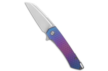 Image of Machinewise MachineWise Mojave Flipper Knife Midnight Fade Stars Ti 3.50" SW S90V, Blue/Purple, CPM S90V, adult, BHQ-235894