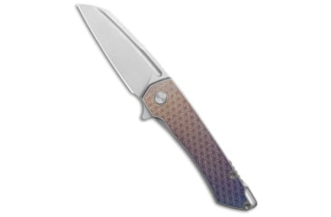 Image of Machinewise MachineWise Mojave Flipper Knife Titanium Rainbow Stars Ti 3.50" S90V, Pink/Gray/Yellow/Blue, CPM S90V, adult, BHQ-235891