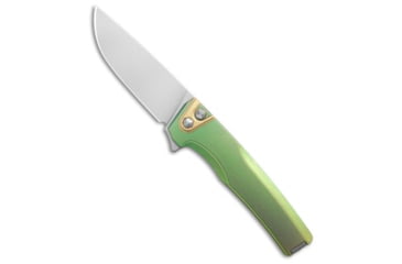 Image of Machinewise MachineWise Sonora Button Lock Knife Green Smooth Ti 3.38" SW S90V, Green, CPM S90V, adult, BHQ-235997