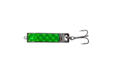 Image of Mack's Lure Cripplure Freshwater Spoon, 1/4oz, Nickle/Green Prism, 40203