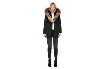 Image of Mackage Adali Fitted Winter Down Coat With Fur Hood - Womens, Black, Medium ADALI-BLACK-M