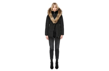 Image of Mackage Adali Fitted Winter Down Coat With Fur Hood - Womens, Black, Medium ADALI-BLACK-M