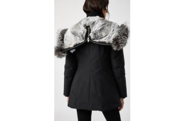 Image of Mackage Akiva Waterproof Down Coat w/ Fur Hood, Black / Silverfox Fur, Extra Small, Akiva-XR-Black/Silver-XS