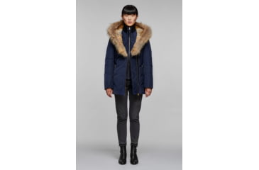 Image of Mackage Akiva Waterproof Down Coat w/ Fur Hood, Navy / Natural Fur, Extra Large, Akiva-R-Navy-XL