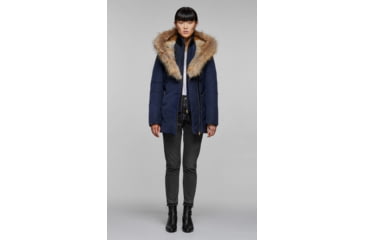 Image of Mackage Akiva Waterproof Down Coat w/ Fur Hood, Navy / Natural Fur, Extra Large, Akiva-R-Navy-XL