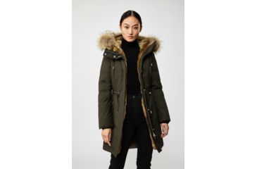 Image of Mackage Anabel Jacket - Womens, Army / Natural Fur, Extra Large, Anabel-Army-XL