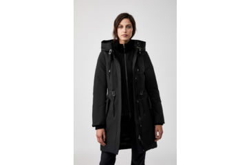 Image of Mackage Beckah Down Parka - Womens, Black, Small, Beckah-R-Black-S