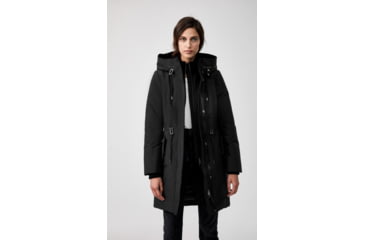 Image of Mackage Beckah Down Parka - Womens, Black, Small, Beckah-R-Black-S