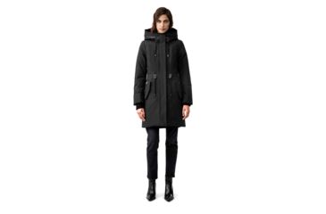 Image of Mackage Beckah Down Parka - Womens, Black, Small, Beckah-R-Black-S