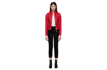 Image of Mackage Cindee Quilted Lightweight Down Jacket With Zippered Pockets - Womens, Red, Extra Small, CINDEE-RED-XS