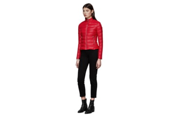 Image of Mackage Cindee Quilted Lightweight Down Jacket With Zippered Pockets - Womens, Red, Extra Small, CINDEE-RED-XS