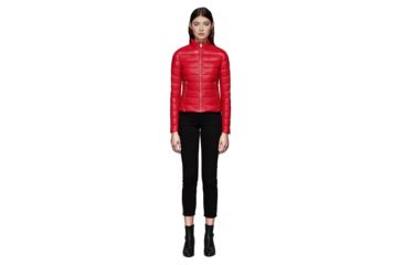 Image of Mackage Cindee Quilted Lightweight Down Jacket With Zippered Pockets - Womens, Red, Extra Small, CINDEE-RED-XS