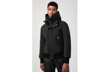 Image of Mackage Dixon Down Bomber Jacket - Mens, Black, 46, Dixon-NF-Black-46