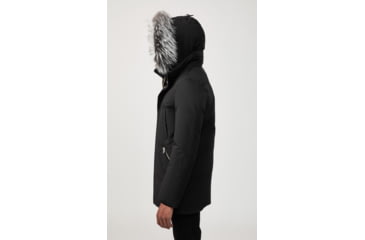 Image of Mackage Edward Down Parka - Mens, Black / Silverfox Fur, 36, Edward-XR-Bl/Silv-36